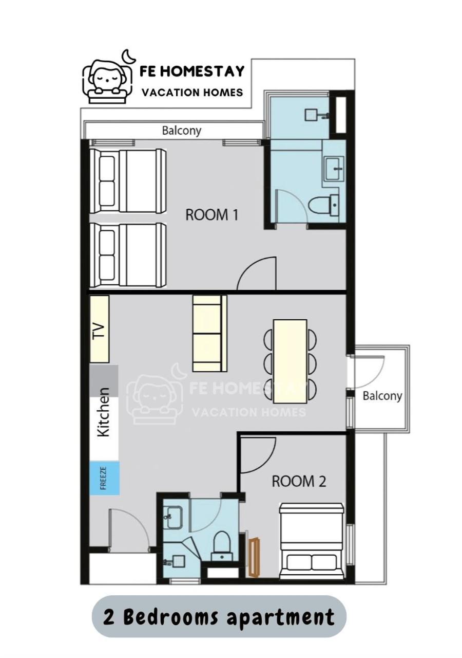 Netflix Wifi Cozy Trefoil Shah Alam 沙亚南舒适温馨日租民宿 * Setia Alam